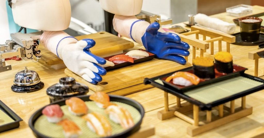 Funciones que puede ejecutar un robot de restaurante