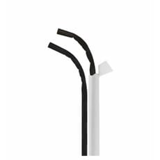 Pajita Flexible Papel Negra Enfundada Ø6mm 23cm (3.000 Uds)