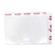 Bolsa PE y Papel Reutilizable Solapa Adhesiva Sacofresh Roja 30x36cm (100 Uds)
