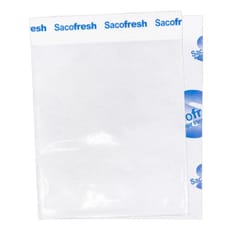 Bolsa PE y Papel Solapa Adhesiva Sacofresh Azul 30x20cm (100 Uds)