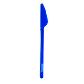Cuchillo de Plastico Azul Oscuro PS 165mm (600 Uds)