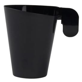 Taza de Plástico Design Negra 155ml (144 Uds)