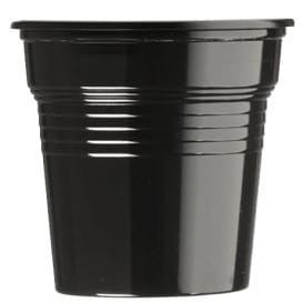 Vaso de Plástico PS Negro 80ml Ø5,7cm (1500 Uds)