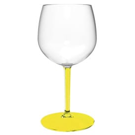 Copa Reutilizable Durable TT Pie Amarillo para Gin Tonic 580ml (6 Ud)