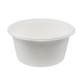 Tarrina de Caña de Azúcar Blanca Ø6,2cm 60ml (250 Uds)