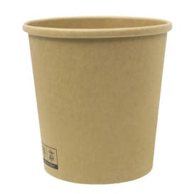 Tarrina de Cartón Kraft-Kraft 450ml Ø9,5cm (400 Uds)