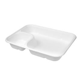 Bandeja de Caña de Azúcar para Nachos 2C 16,5x21x5x3,5cm (50 Uds)