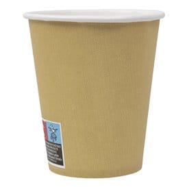 Vaso Cartón 9 Oz/280ml Kraft-Kraft Ø8,1cm (50 Uds)