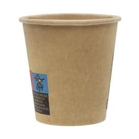 Vaso Cartón 3Oz/100ml Kraft-Kraft Ø5,8cm (1.500 Uds)