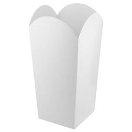 Caja Palomitas Pequeña Blanca 45gr 6,5x8,5x15cm (25 Uds)