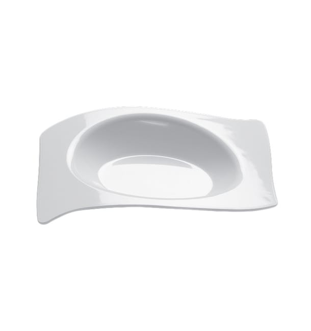 Plato Degustación Flat Blanco 8x6,6 cm (50 Uds)