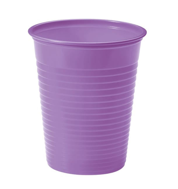 Vaso de Plastico Lila PS 200ml (1500 Uds)