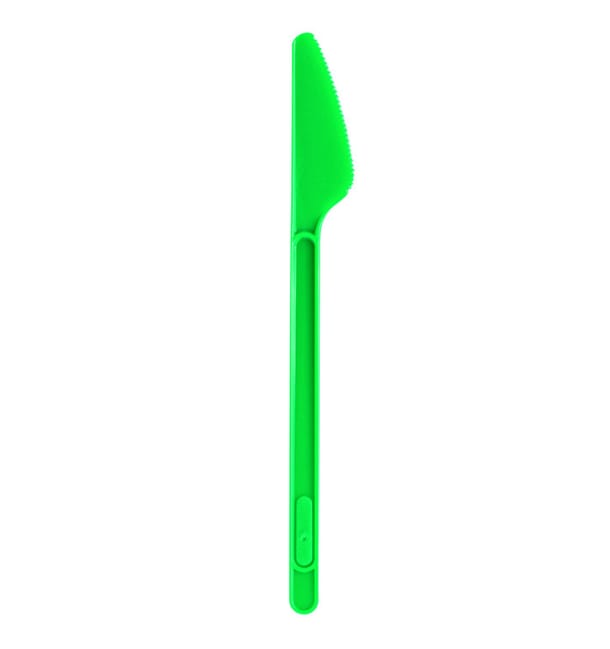 Cuchillo de Plastico PS Verde 175mm (600 Uds)