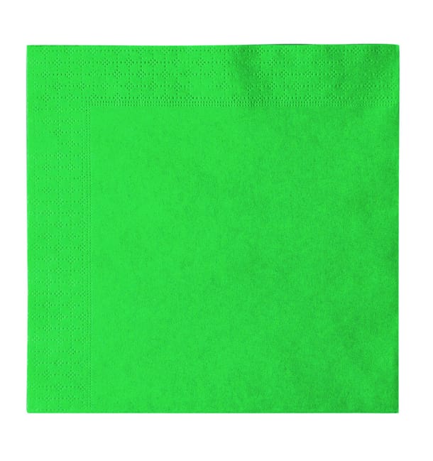 Servilleta de Papel 2 Capas Verde 33x33cm (1200 Uds)