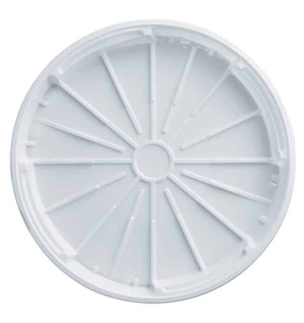 Tapa de Plastico PS para Pizza Blanco 320 mm (100 Uds)