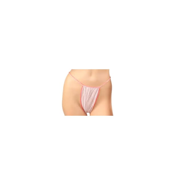 Tanga en TST de PP Dama Mini  Blanco (1000 Uds)