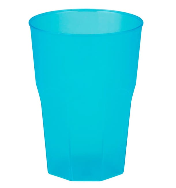 Vaso de Plastico "Frost" Turquesa PP 350ml (200 Uds)