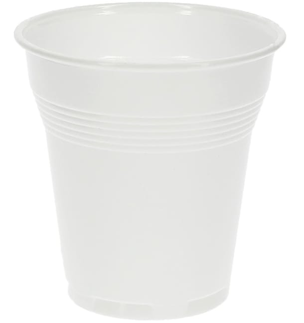 Vaso de Plastico PS Vending Blanco 160 ml (3.000 Unidades)