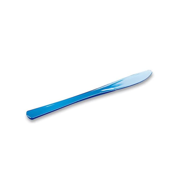 Cuchillo de Plastico Premium Turquesa 200mm (250 Uds)