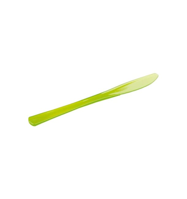 Cuchillo de Plastico Premium Verde 200mm (10 Uds)