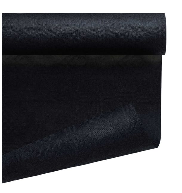 Mantel de Papel Rollo Negro 1,2x7m (25 Uds)