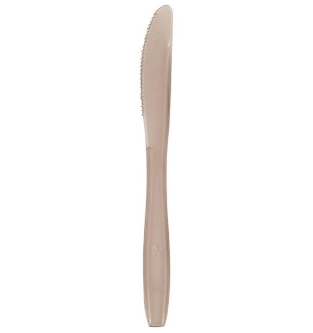 Cuchillo de Plastico PS Premium Marron 190mm (1000 Uds)