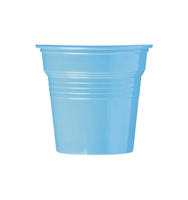 Vaso de Plástico PS Azul 80ml Ø5,7cm (1500 Uds)