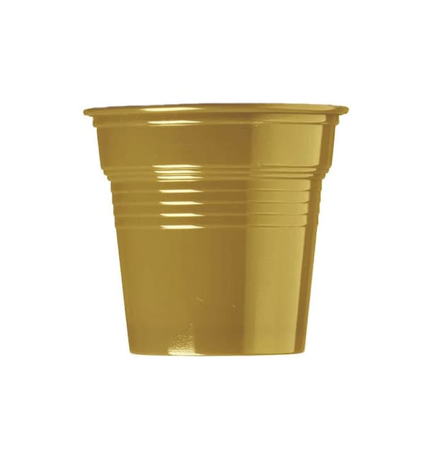 Vaso de Plástico PS Oro 80ml Ø5,7cm (1500 Uds)