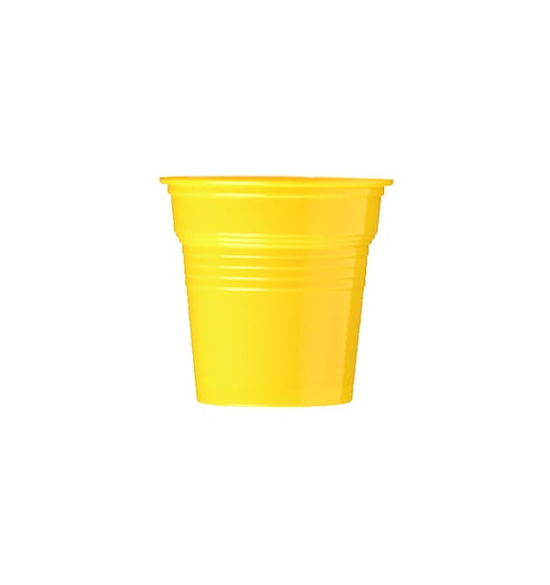 Vaso de Plástico PS Amarillo 80ml Ø5,7cm (1500 Uds)