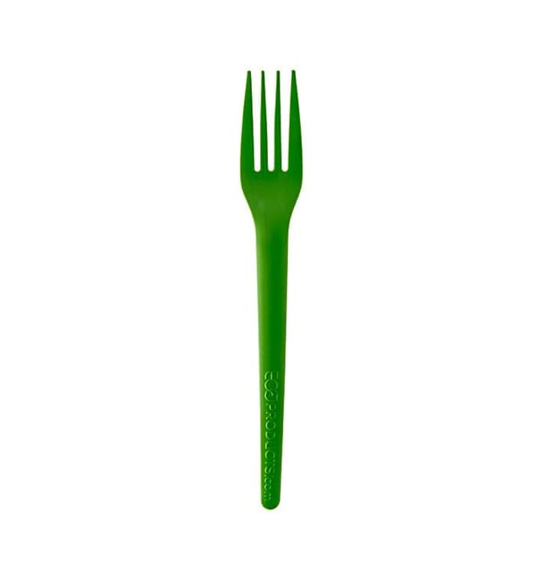 Tenedor Compostable CPLA Verde 17,0 cm (50 Uds)