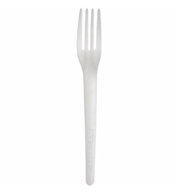 Tenedor Compostable CPLA Blanco 17,0 cm (1.000 Uds)