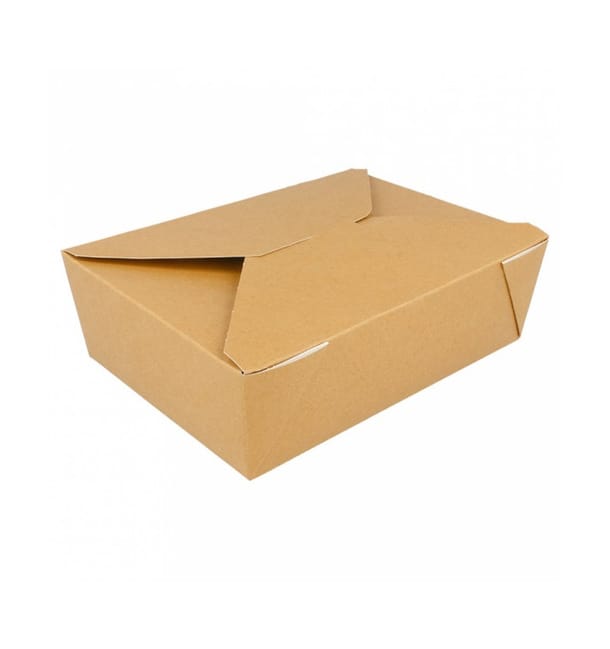 Caja Carton Americana Natural 19,7x14x6,4cm 1980ml (200 Uds)