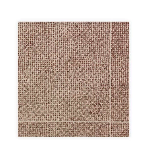 Servilleta Papel "Arpillera" Kraft Punta-Punta 40x40cm (50 Uds)