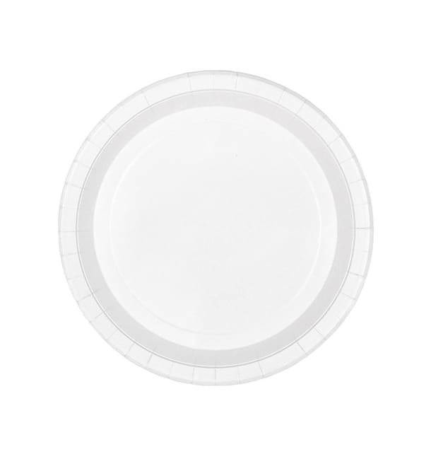 Plato de Carton Redondo Blanco Ø26cm 200g/m² (50 Uds)