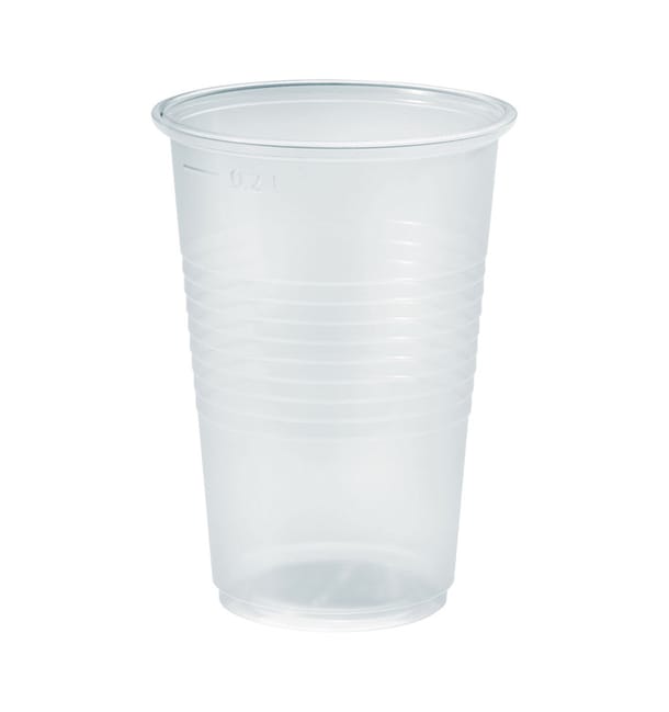 Vaso de Plastico PP Transparente 230ml Ø7,0cm (3000 Uds)