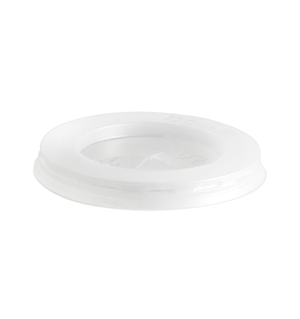 Tapa Plana con Cruz PS Transparente Ø7cm (1500 Uds)