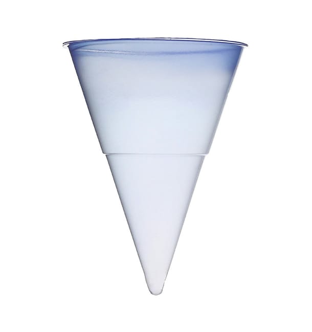 Cono de Plastico PP Azul 115 ml para Agua (1.000 Unidades)
