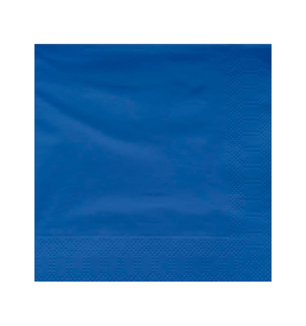 Servilleta Papel Cenefa Azul 40x40cm (1200 Uds)
