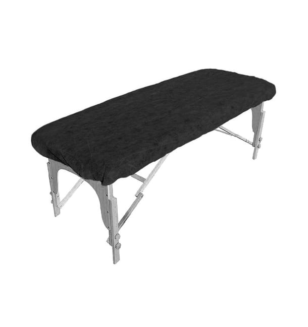 Sábana Ajustable Plus TST de PP Negro 95x220cm (100 Uds)