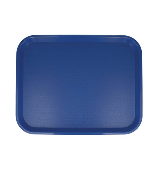 Bandeja de Plastico Fast Food Azul 35,5x45,3cm (1 Ud)
