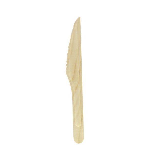 Cuchillo de Madera Eco 16cm (100 Uds)