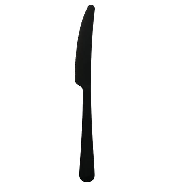 Cuchillo Reutilizable PP Mineral “Gaia” Negro 197mm (200 Uds)