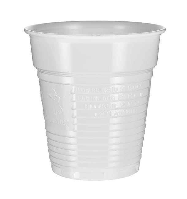 Vaso de Plástico PS Vending Blanco 166ml Ø7,0cm (3.000 Uds)