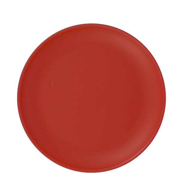 Plato Reutilizable Durable PP Mineral Rojo Ø23,5cm (6 Uds)