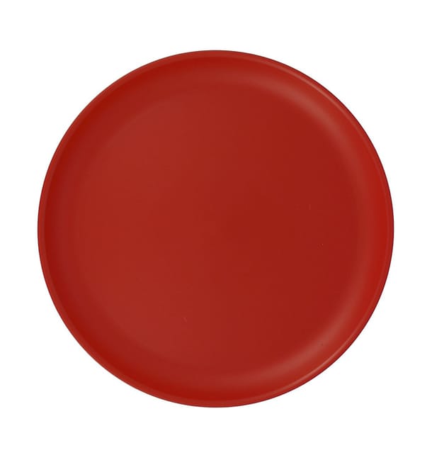Plato Reutilizable Durable PP Mineral Rojo Ø27,5cm (54 Uds)