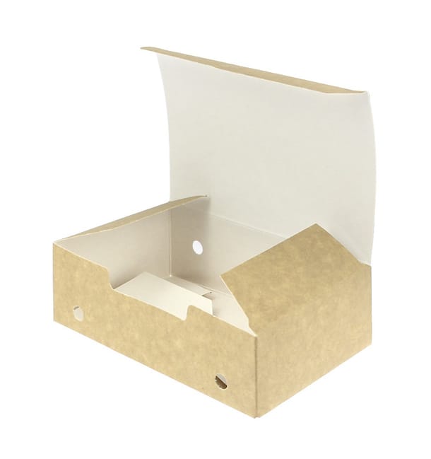 Caja Comida para Llevar Mediana Kraft 145x90x45mm (25 Uds)