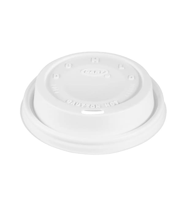 Tapa Travel PS para Vaso "Cappuccino" Blanca Ø8,6cm (100 Uds)