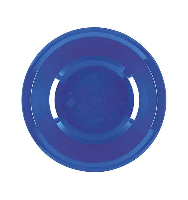 Plato Hondo Reutilizable PP Azul Mediterraneo Round Ø19,5cm (50 Uds)
