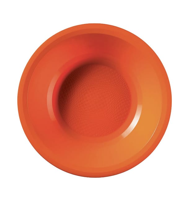 Plato Hondo Reutilizable PP Naranja Round Ø19,5cm (600 Uds)