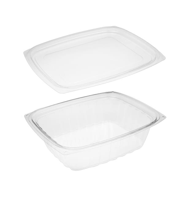 Envase Compostable PLA con Tapa 710ml (50 Uds)